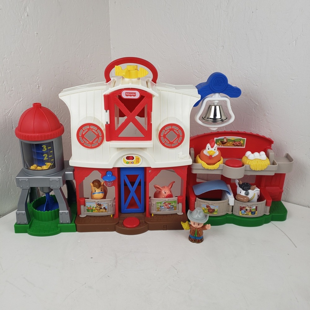 Fisher-Price Little People Caring for Animals Farm Playset GKR48 with Figures